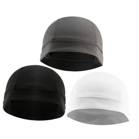 3PCS Men's Skull Caps - Warm, Breathable, Lightweight Helmet Liners with Elastic Fit, 2 Wearing Styles, Windproof, Men's Accessories, Built for Cycling and Running Focus, Teen Boy Gift, All-Season Sports Headwear