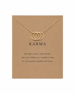 Motive Jewels-"Karma" Necklace, Meaningful Jewelry for Women, Gold Jewelry