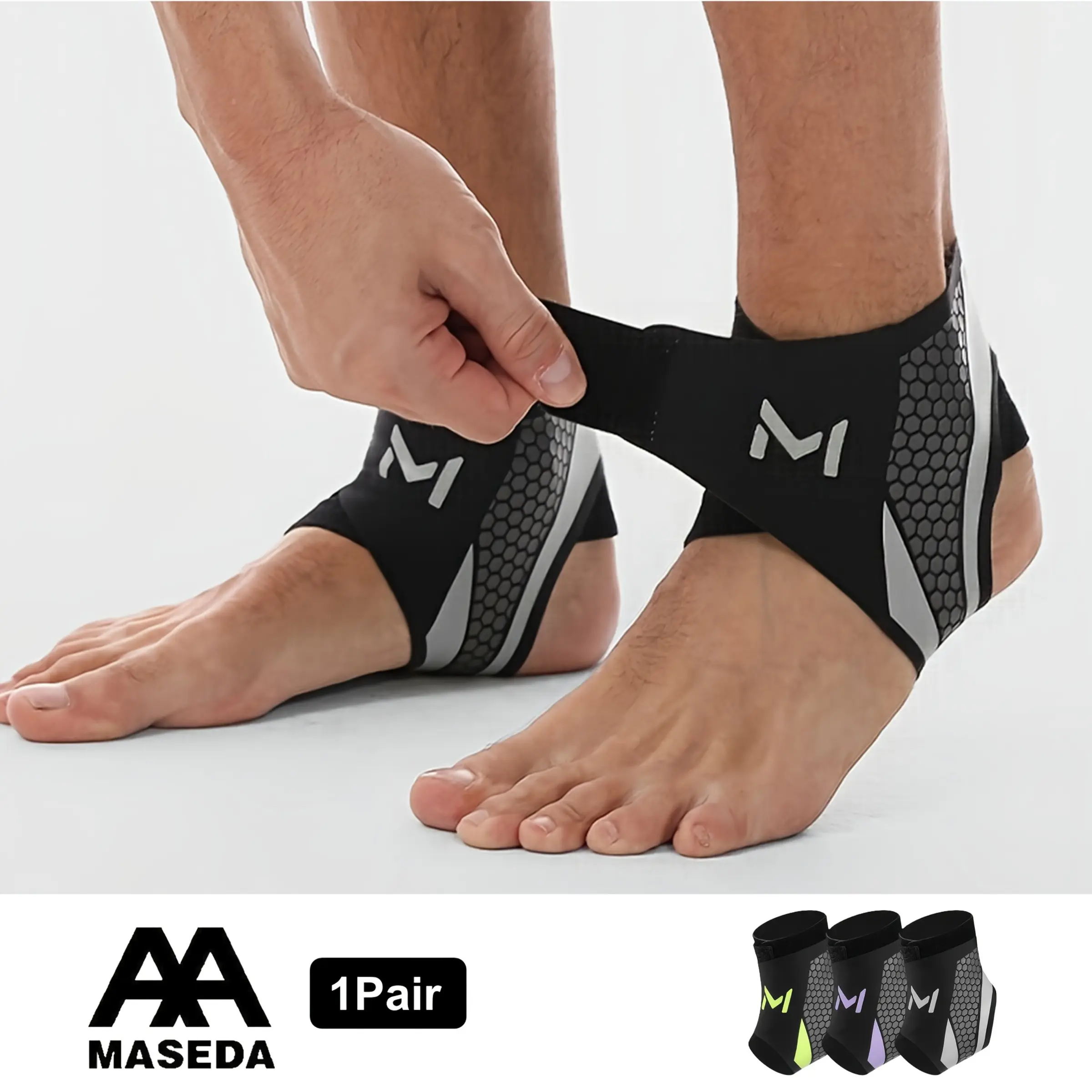 2 Packs High-Quality Adjustable Ankle Protective Compression Support Straps, Breathable and Lightweight for Daily Use, Unisex Design for Firm Fit