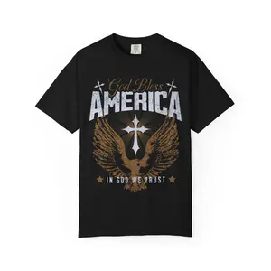 God Bless America Eagle T-Shirt | Patriotic In God We Trust Tee