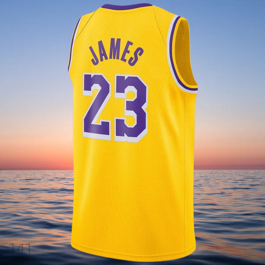 Classic-Design stitched Basketball Jerseys Gold shirt Eye-Catching CV