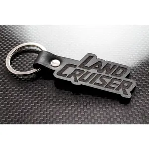 Leather Keychain for Toyota Land Cruiser