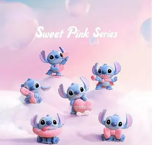 Stitch Warm Pink Series Blind Box - Fashion Collectible Toys, Disney Figure Decor Couple's Gift