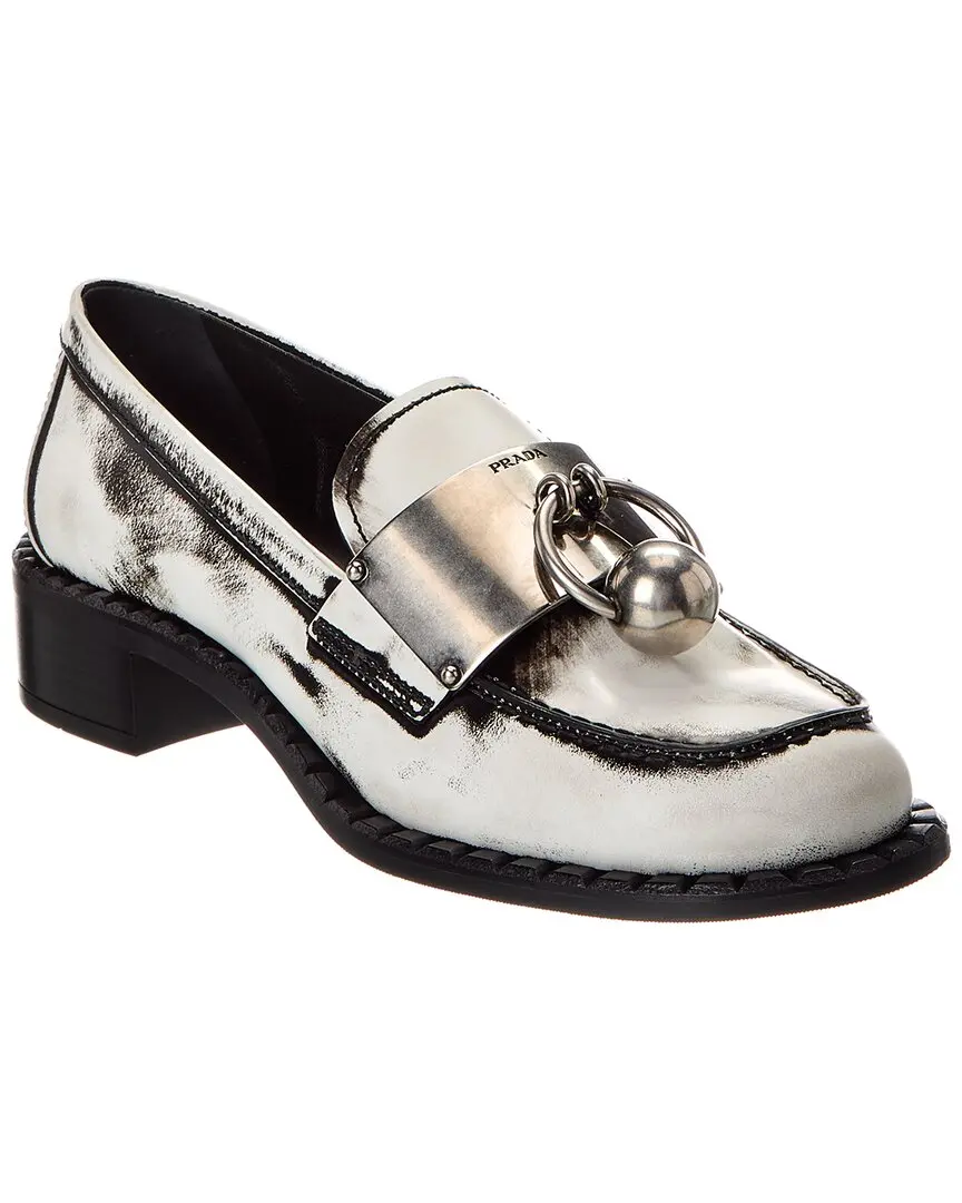 Prada Brushed Leather Loafer