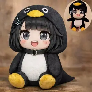 25cm Kawaii Penguin Plush Doll Cute Gugu Gaga Meme Stuffed Animal Soft Plush Toy Birthday Gift for Kids Fans