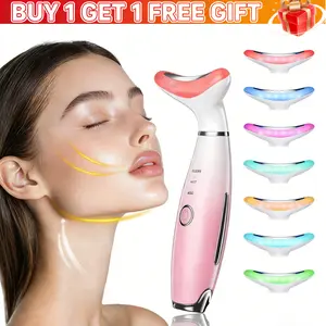 Dolphin Neck Massager| 7 Color Light Therapy & Vibration| Face Neck Lifting Tool