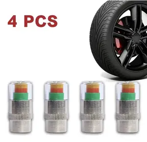 Screw-On Debris Guard TPMS Valve Stem Caps (4 or 8 Pcs), Tire Wheel Valve Protection Covers for Cars/Motorbikes (Medium & Small Motorcycles)