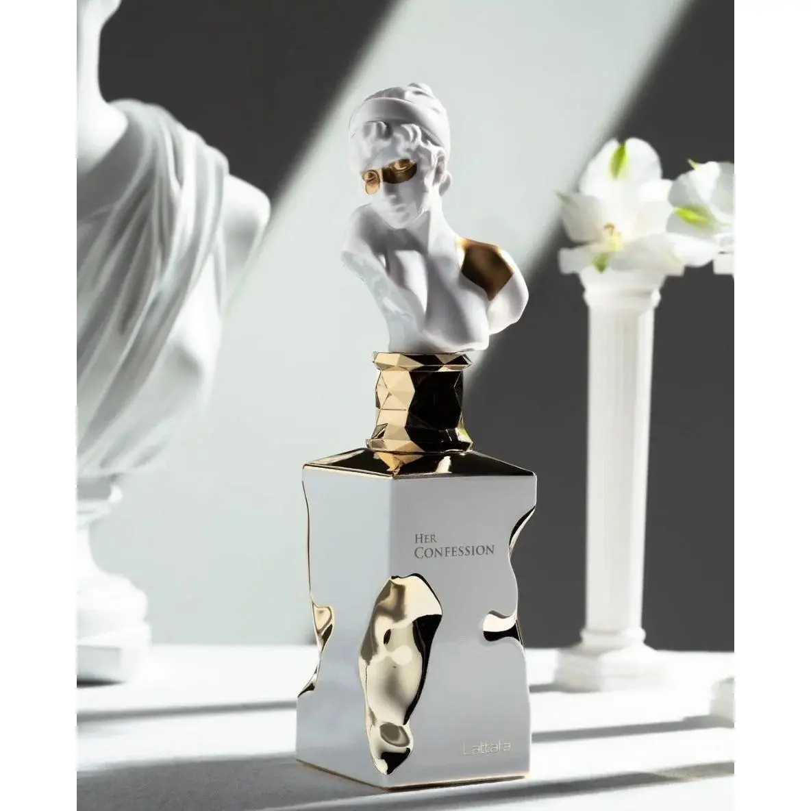 Lattafa HER CONFESSION Unisex Aromatic Luxurious EDP Body Perfume Spray, 100ML (3.4oz) - Vanilla & Cinnamon Scent Top Notes, Long-Lasting Aura
