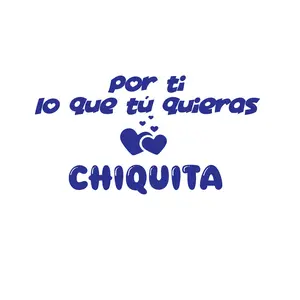 Chiquita Po ti Car Stickers - High Quality Vinyl Stickers - Variety Colors - Waterproof