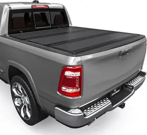 5.7 ft Bed Low-Profile Hard Tri-Fold Truck Bed Tonneau Cover Compatible with Ram 1500 New Body Style 2019-2026 Without Rambox