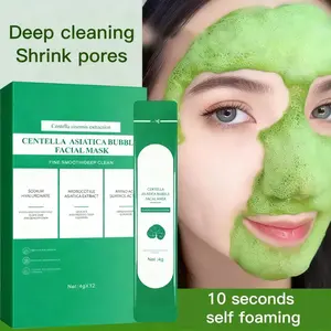Centella foam facial mask can remove black and control oil, deeply clean facial dirt 1 box facial cleanser