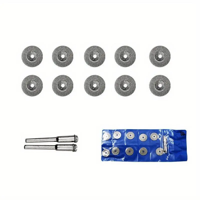 12pcs Premium Diamond Cut Off Wheels - Fast and Precise Metal Cutting Disc for Marble, Ceramic, Stone, and Glass