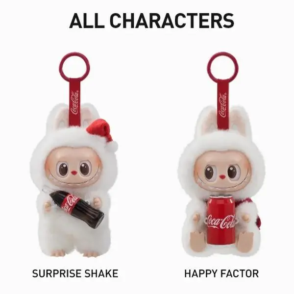 POP MART THE MONSTERS Coca-Cola Series Vinyl Face Blind Box Keychain Figure - Adult Collectibles, Miniature Toy Blind Bags, Random Style Figurine