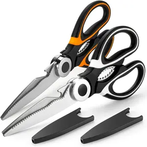 2 Pcs Garden Flower Scissors, 8 Inch Multifunctional Pruning Gardening Flower Shears, Premium Thickened Stainless Steel Garden Shears for Flowers, Fruits, Vegetables, Plant Branches, Potted Landscapes
