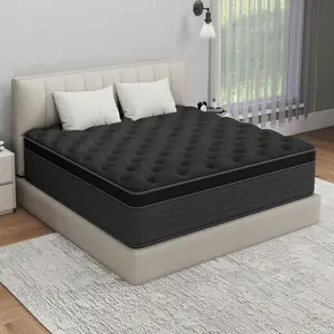 mattress queen size mattress 12/14 Inch Twin, Full, Queen, King Mattress Memory Foam And Spring, Hybrid MattressMedium Firmness, Lumbar Support, For Home Rooms Hotels, Boxed Halloween ChristmasGift Furniture Ergonomic queen size mattress Interior Modern