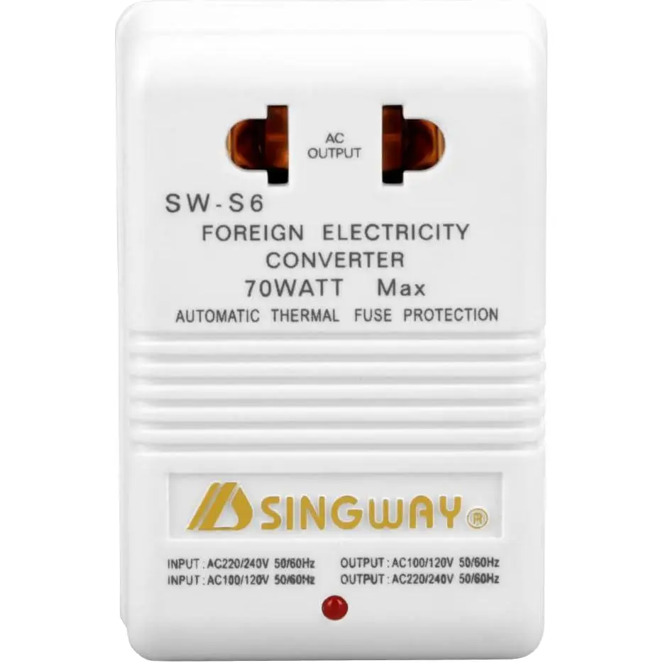 120v to 240v Converter + 110V/120V 220V/240V Step 70W Step‑Up&Down Voltage Converter Transformer (CN Standard Plug) up/Down Travel Adapter Suitable for Electrical Appliances Under 30w Plug