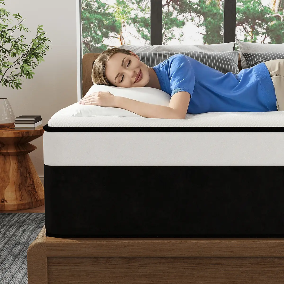 12-14 Inch Twin Full Queen King Mattress in a box Hybrid Spring Gel Memory Foam Medium Firm Luxury Ergonomic Design Sleep Comfort