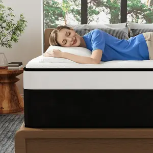 12-14 Inch Twin Full Queen King Mattress in a box Hybrid Spring Gel Memory Foam Medium Firm Luxury Ergonomic Design Sleep Comfort