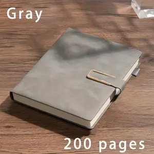 Ultra-Thick A5 Leather Cover Business Meeting Notebook, Thick Retro Minimalist College Diary, Ideal for Students and Professionals