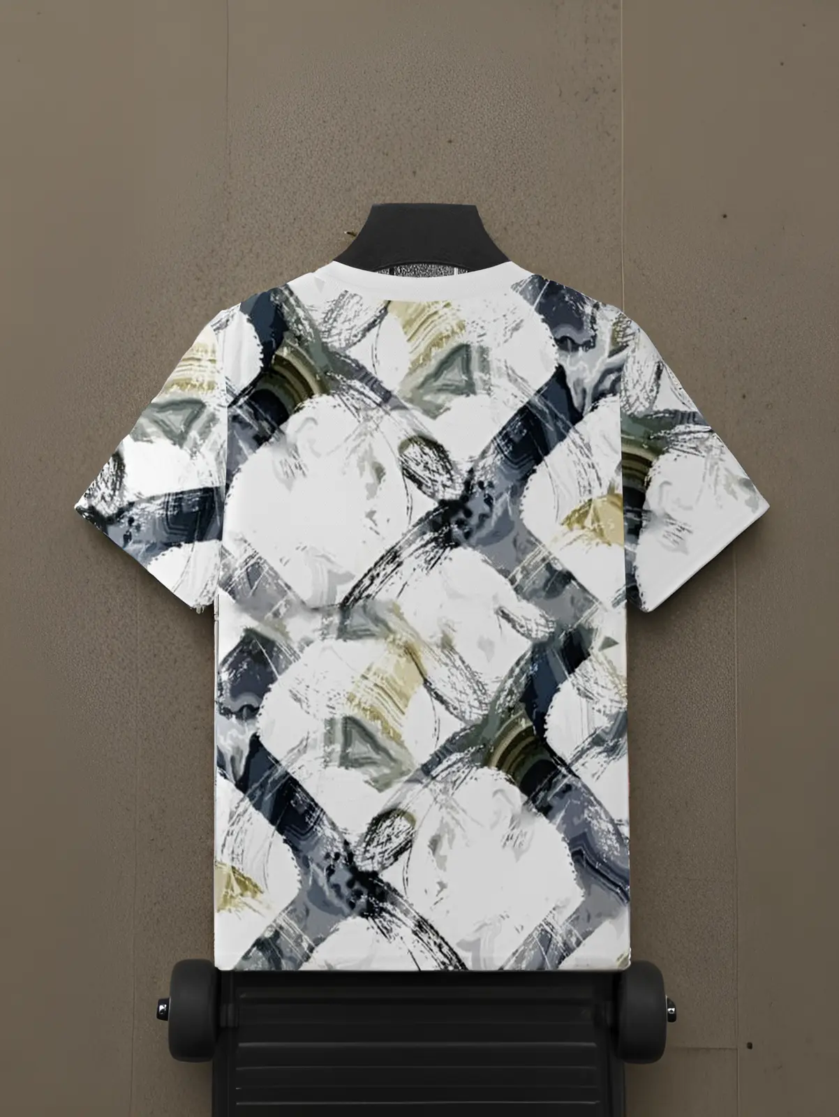 3D T-Shirt, with Abstract Brushstrokes And Splatter-Paint Texture Intertwined Into a Flowing Artistic Canvas, Three-Dimensional Printing Gives It a Canvas-Like Texture, And The Lightweight Carries Avant-Garde Aesthetic Expression, Breaking The Trad