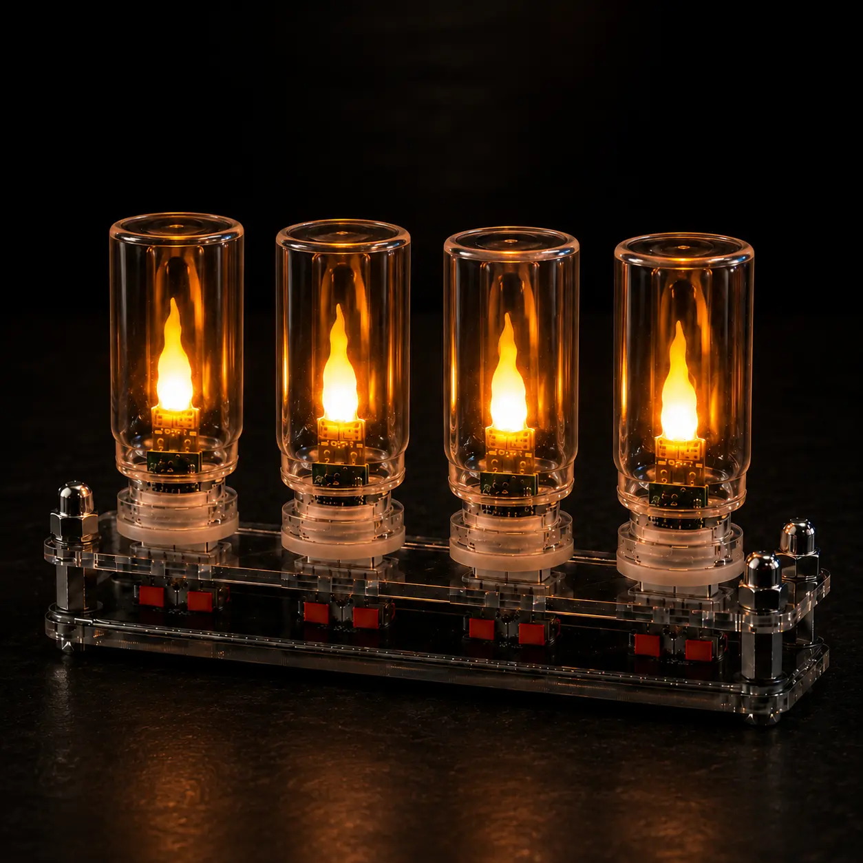 Mini USB Flame Light LED Flickering Candle Bulb, Plug-in Ambient Night Light for Car Interior, Bedroom Decor & Power Bank Campfire