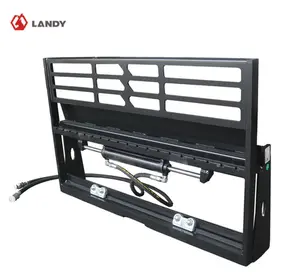 Landy Attachments Skid Steer Adjustable Hydraulic Pallet Fork Frame Attachment