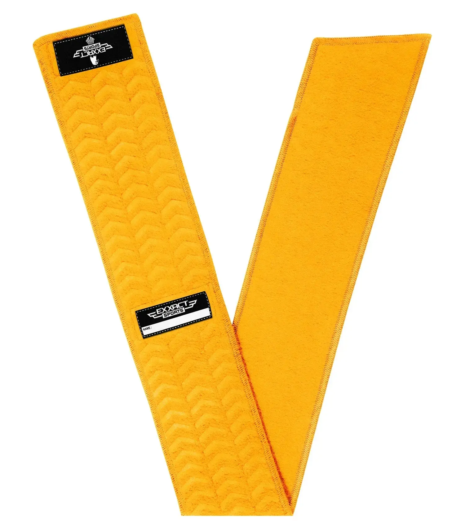 Streamer Towel Football with Hook & Loop Fastener, Ultra Light Quarterback QB Black Football Towel to Clean Hands, Visor, Gloves - Highly Absorbent, Quick-Dry (Gold)