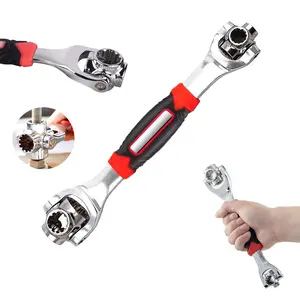 52 in 1 Multifunctional Combination Wrench Set with 360° Rotating Head Universal Double-ended Socket for Home Maintenance & Auto Repair