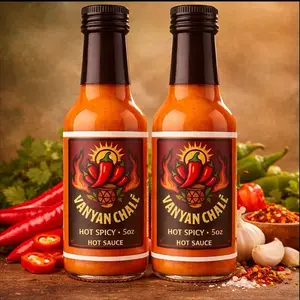 Vanyan Chale Hot Spicy 5oz Hot Sauce - Premium Chili Pepper Flavor for Spicy Dishes Chipotle (pack 2)