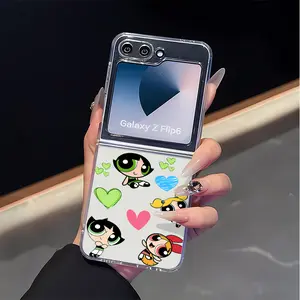 The Loyal Girl Mobile phone case suitable for Samsung ZFlip 4/5/6/7, shock-proof soft shell, with fashionable aesthetic design