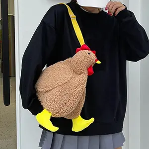 Funny Chicken Purse  Crossbody Bag Cartoon Design for Women