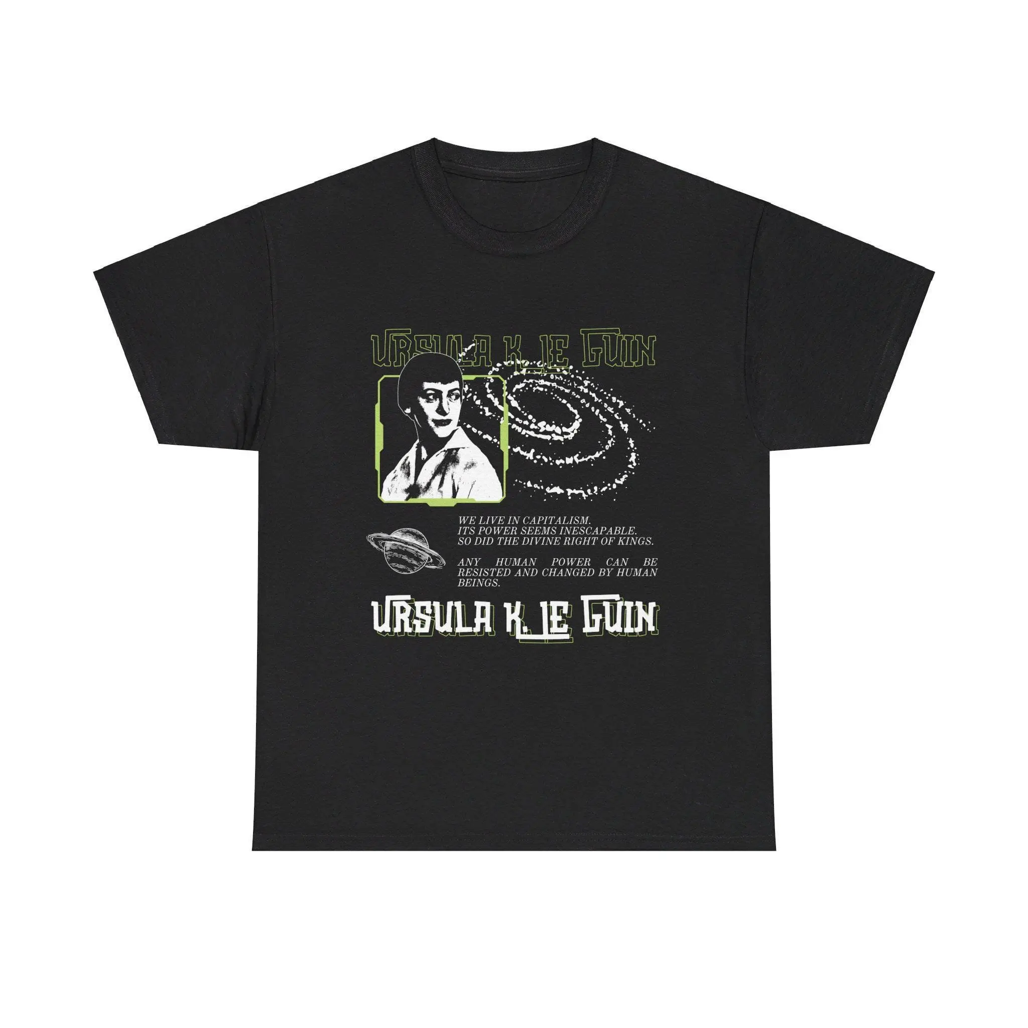 Ursula K. Le Guin T-shirt, Antifascist Socialist Woman Shirt, Sci-Fi Anarchist Vibe, Women Feminist Author Sci-Fi Gift