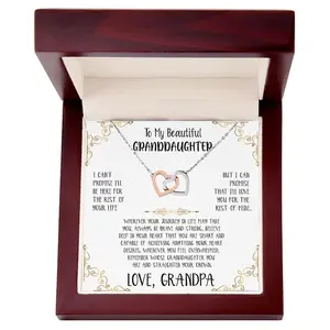 To My Beautiful Granddaughter, Gift From Grandpa, Birthday Gift For Granddaughter, Necklace For Granddaughter, Granddaughter Gift