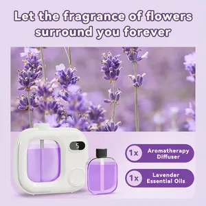 1 Piece Automatic Aromatherapy Diffuser, Includes Essential Oils, 5-Level Adjustable Aromatherapy Diffuser, Air Humidifier Freshener, Perfume Sprayer, Long-Lasting Deodorant, Bedroom, Bathroom, Toilet, Office Aromatherapy Diffuser, Ideal Christmas, New Ye