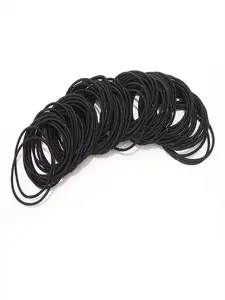 100pcs Hair ties, elastic rubber bands, for women and men, thin hair rubber bands, ponytail, hair accessories, for women