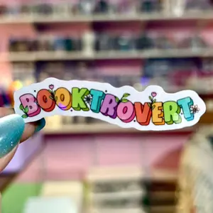 Booktrovert Sticker - Colorful Design for Decorative Use
