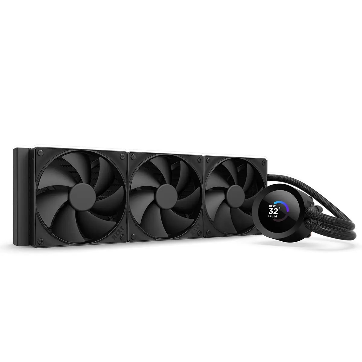 NZXT Kraken Plus 360mm All-in-One Liquid CPU Cooler with LCD Display, Black