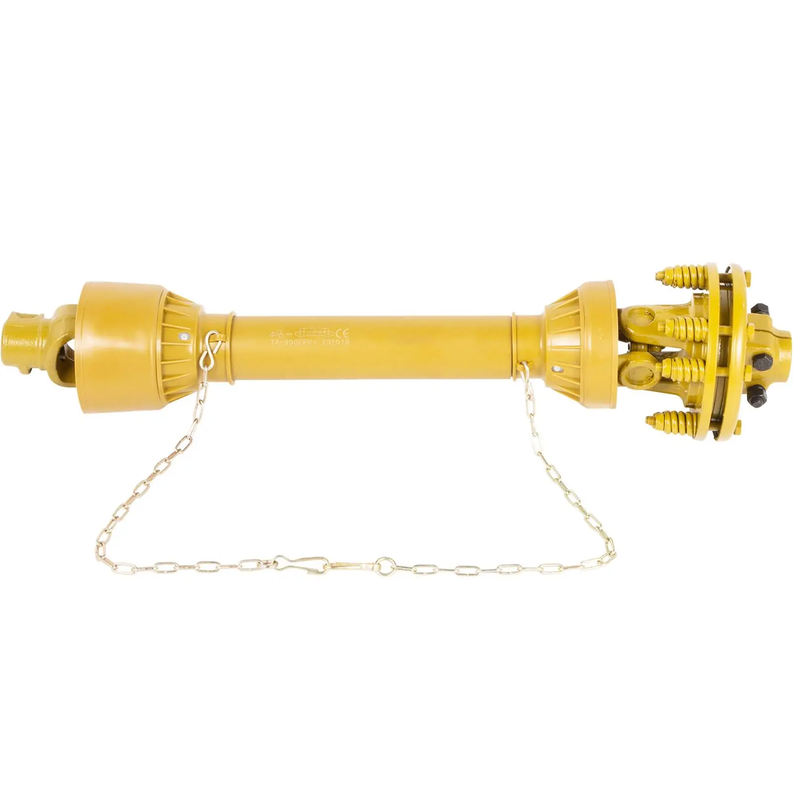 【SummerFinds】VEVOR PTO Shaft, 1-3/8\" PTO Drive Shaft, 6 Spline Both Ends PTO Driveline Shaft, Series 4 Tractor PTO Shaft, 31.5\"-41\" Brush Hog PTO Shaft, Yellow PTO Shaft with Slip Clutch for Bush Hog/Finish Mow