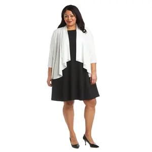 3/4 Sleeve Swing Shrug - Plus