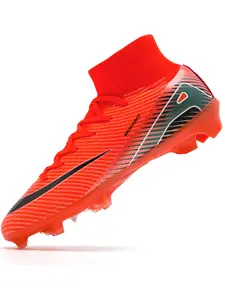 High-Quality Football Boots, Unisex High-Top Soccer Shoes, Lightweight Breathable, Anti-Slip Durable, Outdoor Training & Match, Ag Soccer Shoes, Sports Football Shoes