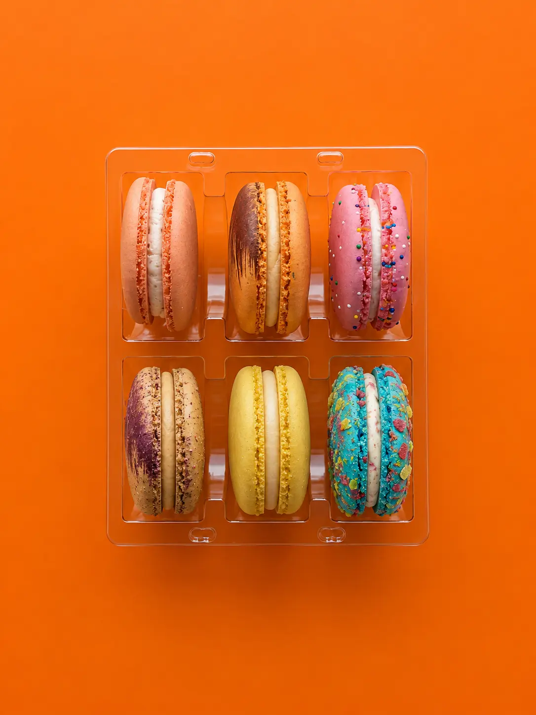 Extra Large French Macarons - Six Pack - New Fall Flavors Six Count Gluten Free Snack