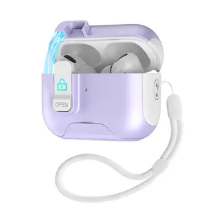 Apple AirPods Case, Compatible with AirPods 4/pro 2/AirPods 3, Soft Shell Protective Cover, Shockproof Design, Locking Mechanism Included