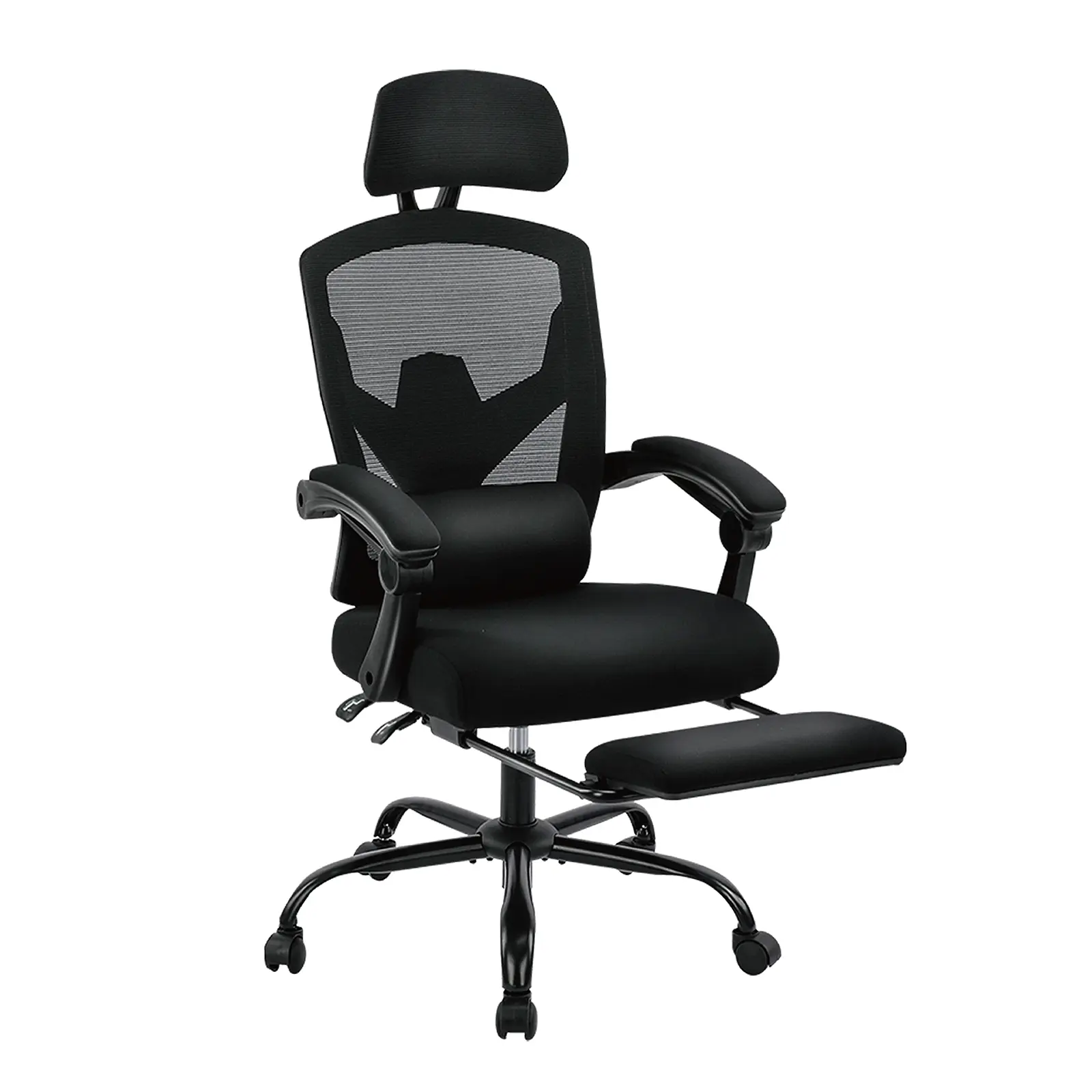 Ergonomic Adjustable Desk Chair - Commercial Office Furniture with Retractable Footrest, Adjustable Headrest, and Lumbar Support Pillow for Office, Gaming, Ergonomic Adjustable Desk Chairs