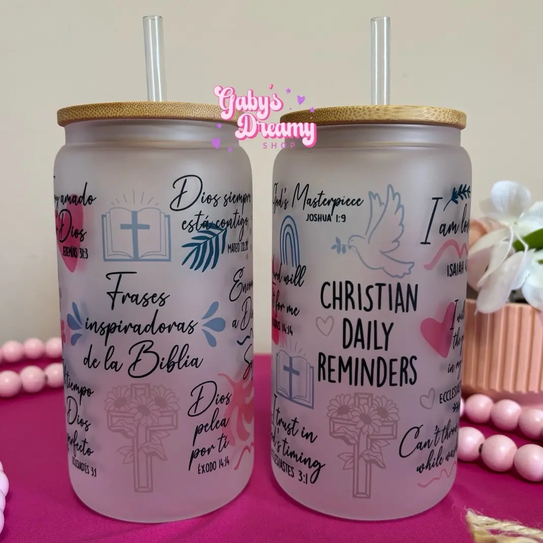 Christian | Spanish Bible Glass Cup