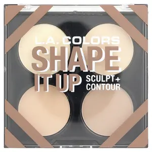 L.A. Colors Sculpt + Contour, 4-Color Contour Palette, CFP638 Shape It Up, 0.49 oz (14 g)
