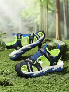 Boys' Open-Toe Sandals, Fashionable Anti-Slip Lightweight Kids Footwear, Comfortable Summer Shoes for Boys, Stylish Sandals, Casual Outdoor Sandals