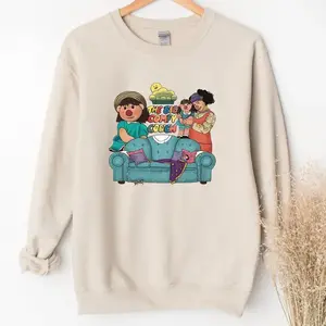 The Big Comfy Couch Ad.ult Sweatshirt, T.V Show Shirt, L.oone.tte, Mo.lly, Clown, Doll, Television Series, Comedy
