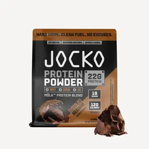 Jocko MÖLK Whey Protein Powder with Probiotics - 22g Protein, 1g Sugar, 120 Calories, Whey + Casein + Egg Blend for Muscle Health & Digestion Support - Healthcare Dietary Supplement for Fitness - SIZES MAY VARY