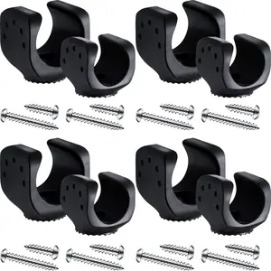 8 Pieces Flashlight Mounting Brackets with Screws Versatile Clip Mount for LED Flashlights and Similar Things, Car Accessories for Mounting Your Flashlight in Truck adjustable hook
