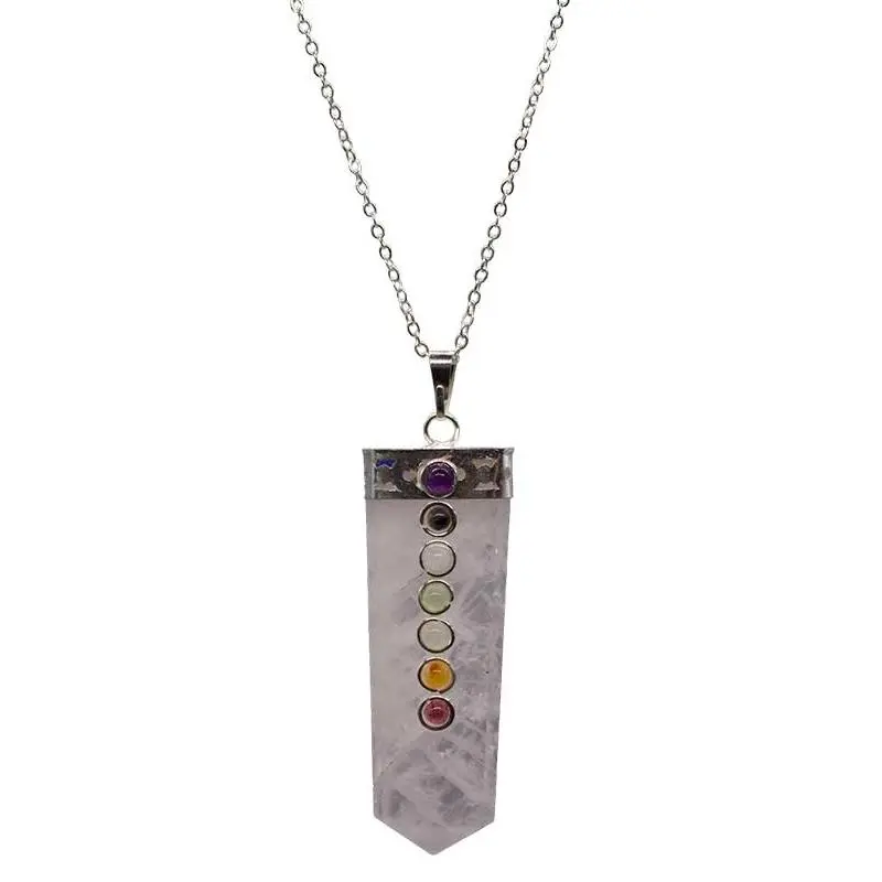 Rose Quartz Chakra Necklace — Heart Chakra Crystal Pendant